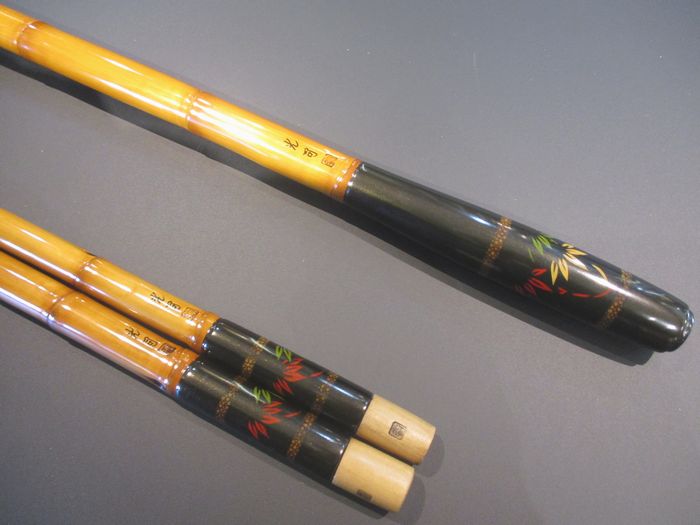 へら釣り 響、一本半竿掛　 一本玉柄セット