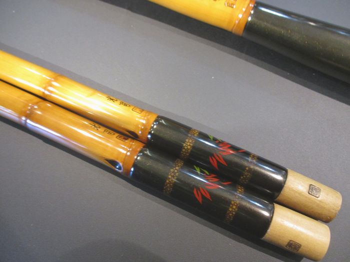 へら釣り 響、一本半竿掛　 一本玉柄セット